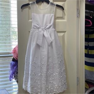 Jona Michelle White Floral Embroidered Dress